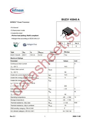 BUZ31 H3045A datasheet  